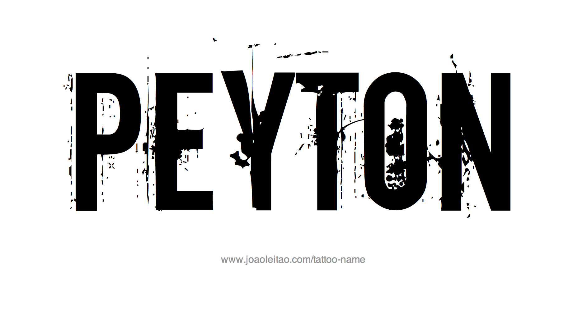 peyton-name-tattoo-designs